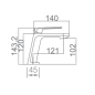 Monomando lavabo FIYI blanco mate- BDF016-1BL