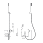Monomando ducha MONZA oro rosa cepillado - BDM039-5ORC