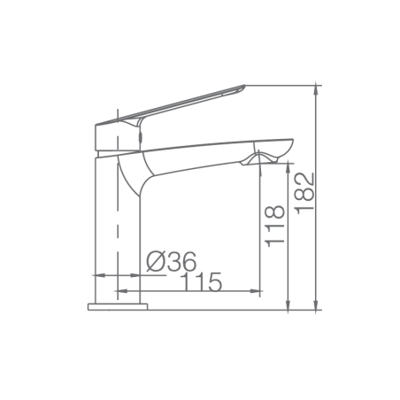 Monomando lavabo LUXOR blanco mate - BDX023-1BL