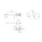 Monomando lavabo empotrado ETNA blanco mate - GLT023/BL