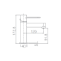 Monomando lavabo MILOS blanco mate - BDYS045-1BL
