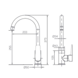 Monomando fregadero BELGICA cromo - GCZ044 - Imex