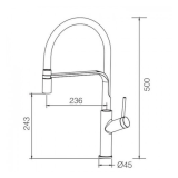 Monomando fregadero SENA cromo - GCE022 - Imex