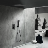 Kit monomando ducha empotrado 2-vías VOLGA negro mate - GET015/NG 1