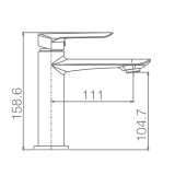 Monomando lavabo URAL niquel cepillado - BDG040-1NQ 2