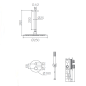 Kit termostático ducha empotrado 2-vías LINE gris mate/champagne - GTQ038/GC