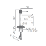 Monomando lavabo LINE cromo - BDD038-1 2