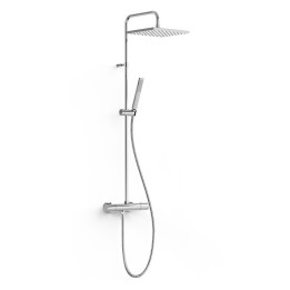 Conjunto termostático ducha OVER-WALL cromo - 19039317