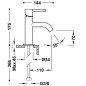 Monomando lavabo STUDY-TRES acero - 26290301AC