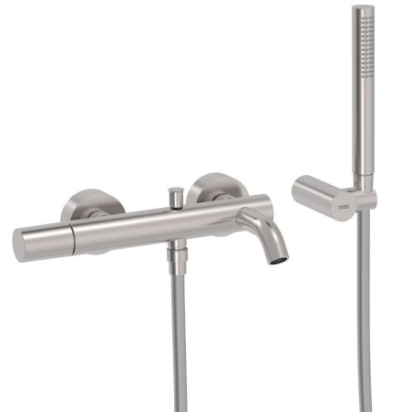 Monomando baño-ducha STUDY-TRES acero - 26117001AC - Tres