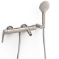 Monomando baño-ducha FUJI-TRES acero - 28117001AC