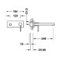 Monomando lavabo empotrado MAX cromo - 0623003*