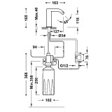Grifo lavabo electrónico TRES 1 agua dispensador jabón cromo - 39210306 2