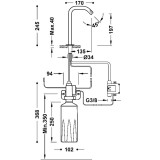 Grifo lavabo electrónico TRES 1 agua dispensador jabón cromo - 39210320 2