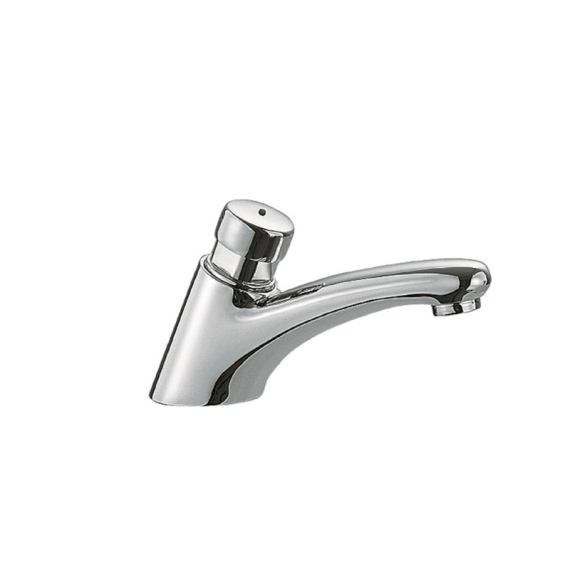 Grifo temporizado lavabo TRES 1 agua cromo - 112103
