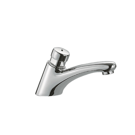 Grifo temporizado lavabo TRES 1 agua cromo - 112103 - Tres