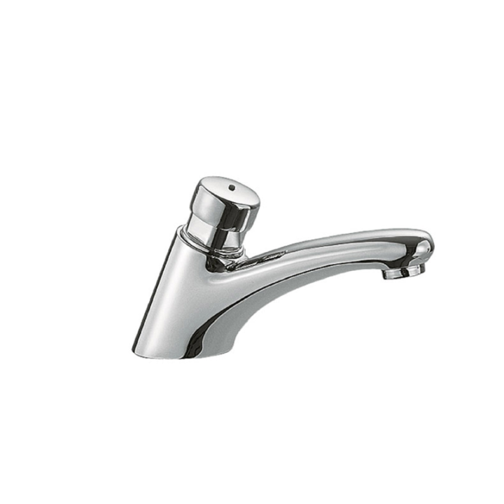 Grifo temporizado lavabo TRES 1 agua cromo - 112103 1