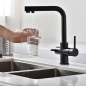Monomando fregadero osmosis MARSELLA negro mate - GOS004/NG