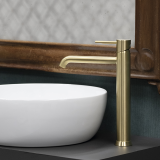 Monomando lavabo alto XL ODISEA oro cepillado - 390201OC 3