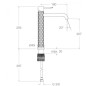 Monomando lavabo alto XL ODISEA JOYA cromo - 590201