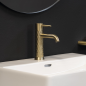 Monomando lavabo ODISEA JOYA oro cepillado - 590401OC