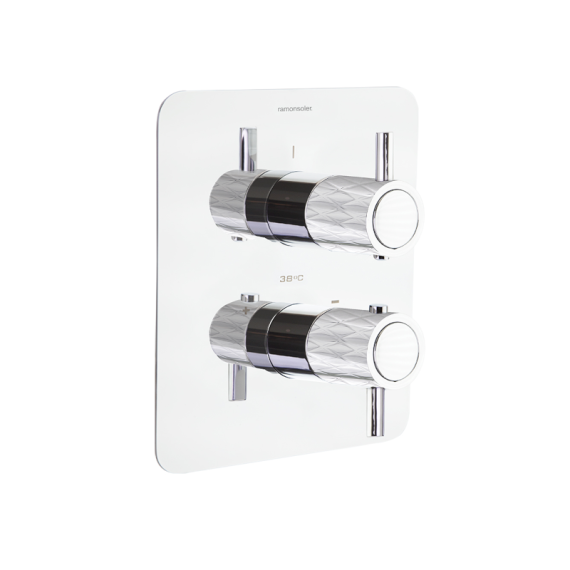 Termostático ducha empotrado 2-Vías ODISEA JOYA cromo - 598722S
