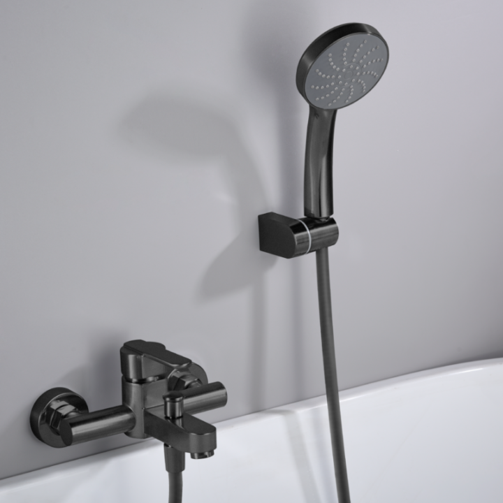 Monomando baño-ducha ROMA negro mate - BDR001-4NG