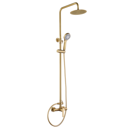 Conjunto monomando ducha ROMA oro cepillado - BDR001/OC