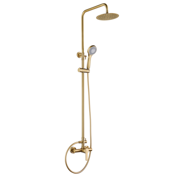 Conjunto monomando ducha ROMA oro cepillado - BDR001/OC