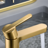 Monomando lavabo ROMA oro cepillado - BDR001-1OC 3