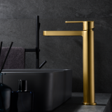 Monomando lavabo alto ROMA oro cepillado - BDR001-3OC 2