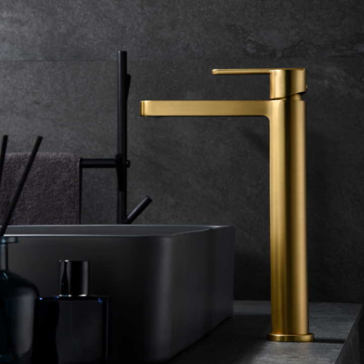 Monomando lavabo alto ROMA oro cepillado - BDR001-3OC 2