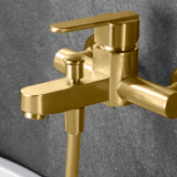 Monomando baño-ducha ROMA oro cepillado - BDR001-4OC