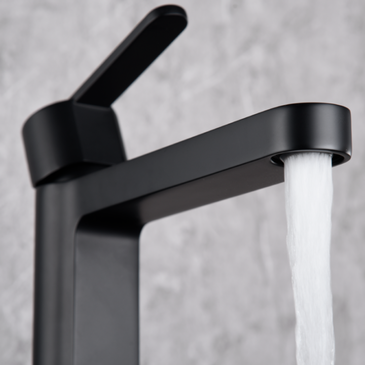 Monomando lavabo ROMA negro mate - BDR001-1NG