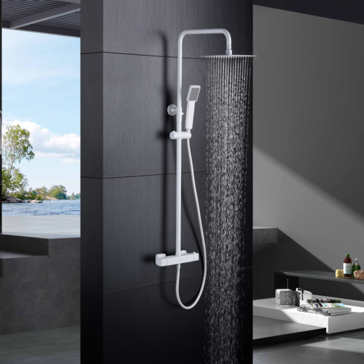 Conjunto termostático ducha ART blanco mate - BTAR025/BL 1