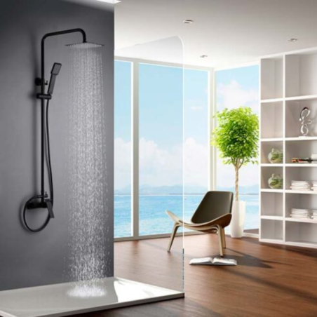 Conjunto monomando ducha ART negro mate - BDAR025/NG