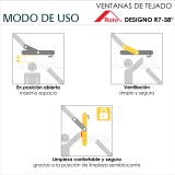 Ventana para tejado proyectante ROTO R75 PVC 4