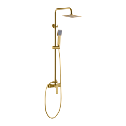 Conjunto monomando ducha ART oro cepillado - BDAR025/OC