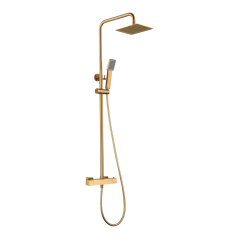 Conjunto termostático ducha ART oro cepillado - BTAR025/OC - Imex