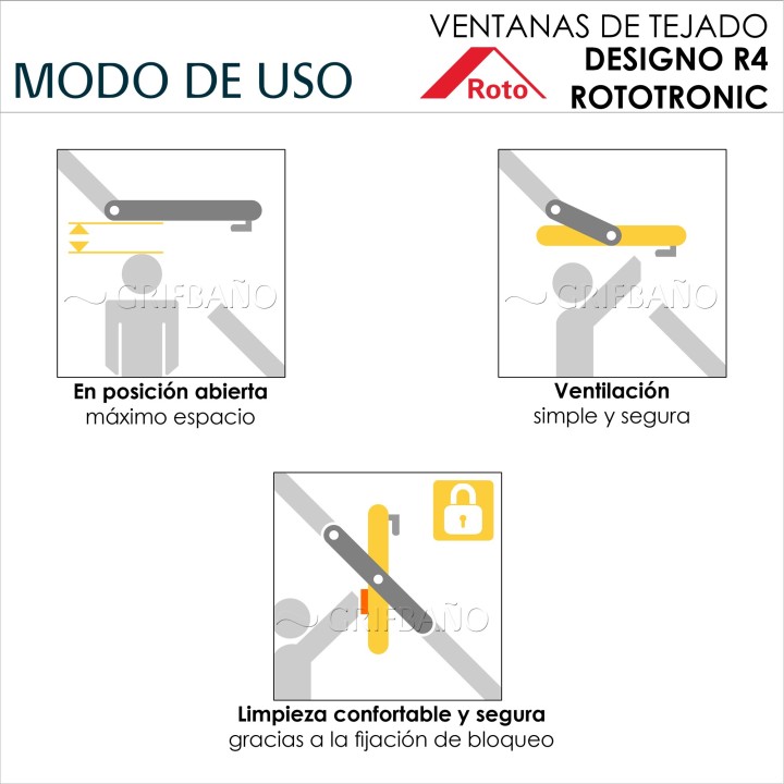 Ventana para tejado pivotante eléctrica ROTO R45 RotoTronic 13