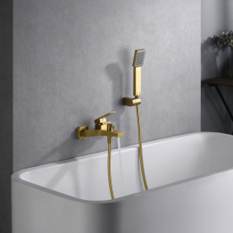 Monomando baño-ducha ART oro cepillado - BDAR025-4OC