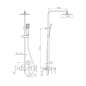 Conjunto monomando ducha PISA cromo - BDP048