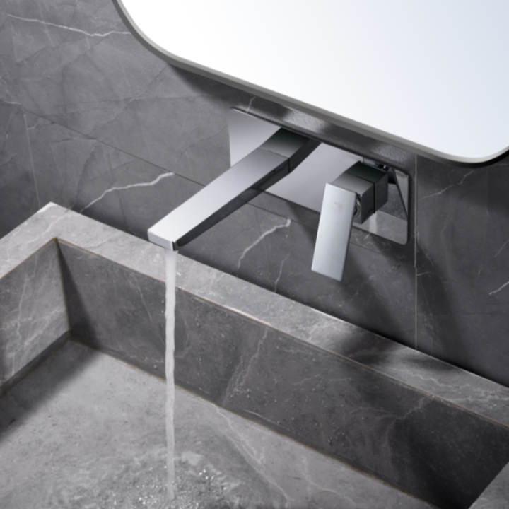 Monomando lavabo empotrado PISA cromo - GLP048 2