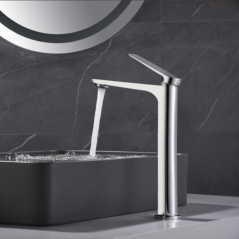Monomando lavabo alto NAPOLES cromo - BDN047-3