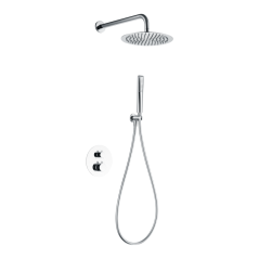 Kit termostático ducha empotrado 2-vías NAPOLES cromo - GTN047 - Imex