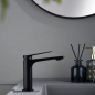 Monomando lavabo NAPOLES negro mate - BDN047-1NG
