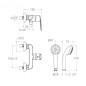 Monomando ducha CIVIC cromo - 510801VP2