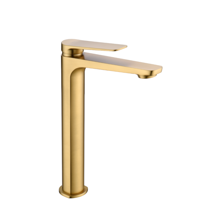 Monomando lavabo alto NAPOLES oro cepillado - BDN047-3OC