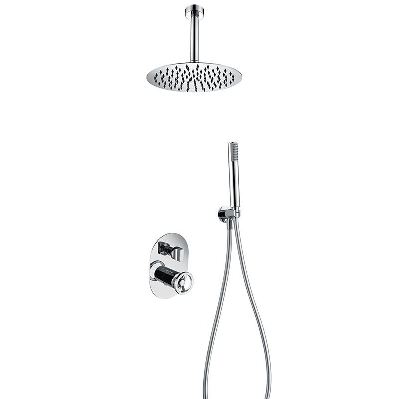 Kit monomando ducha empotrado 2-vías VESUBIO cromo - GTV038