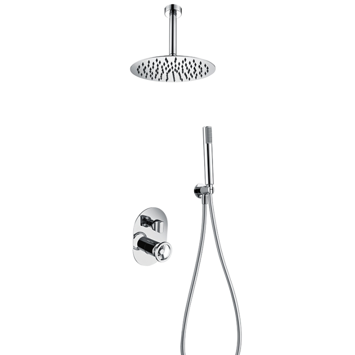 Kit monomando ducha empotrado 2-vías VESUBIO cromo - GTV038 1